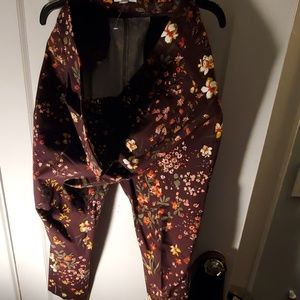 A pair of cotton n spandex pants